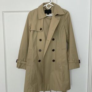 Jcrew Trench Coat, Size 6